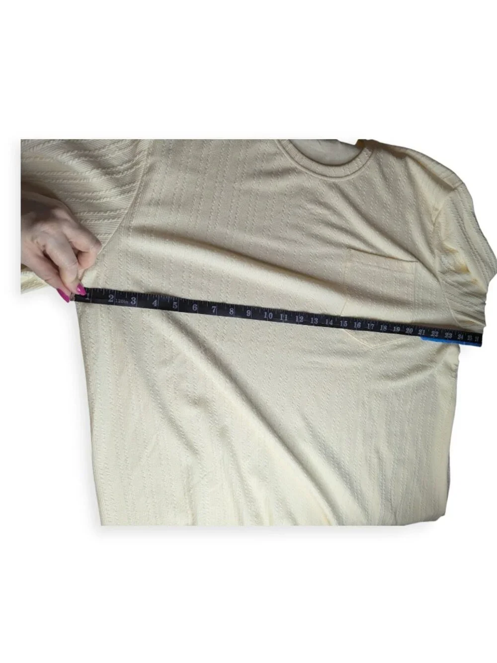J Mierr Cream Long Sleeve Pull Over Lightweight Sweater Men's Size XXL